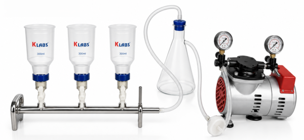 KLABS-Magnetic Vacuum Filtration Manifold Complete Kit