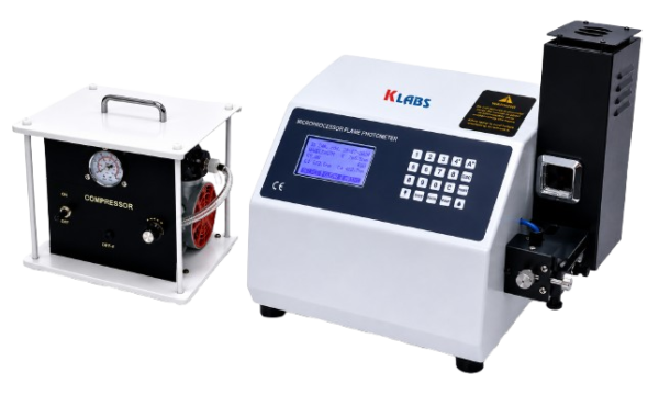 KLABS KMFP-672 Flame Photometer with Inbuilt Printer